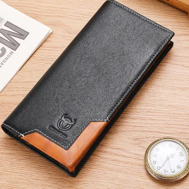 BULL CAPTAIN FIRST LAYER COWHIDE LONG WALLET BC0448B